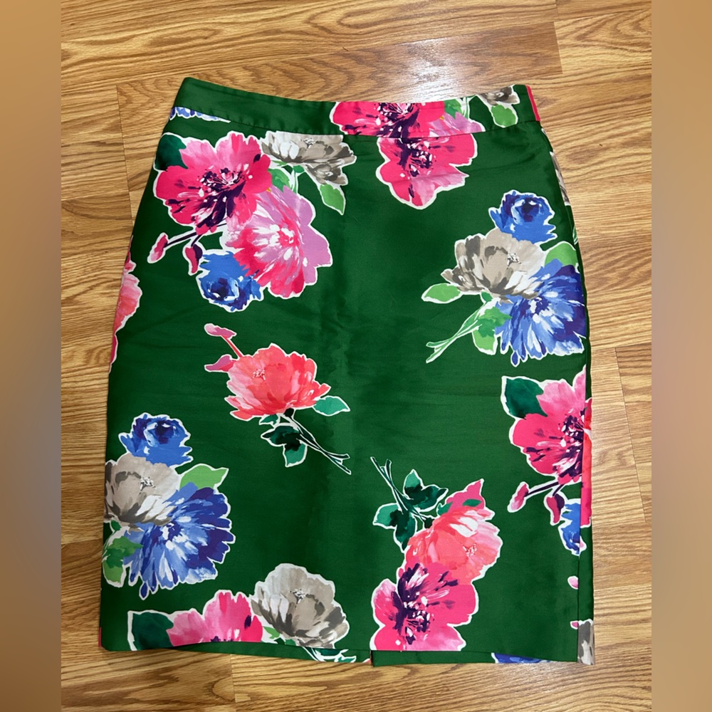Floral Green Skirt